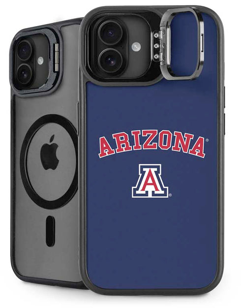 University of Arizona Primary Logo Blue iPhone 16 Kickstand Case