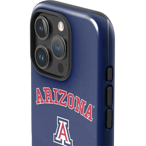 University of Arizona Primary Logo Blue iPhone 16 Pro Impact Case
