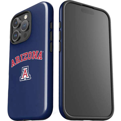 University of Arizona Primary Logo Blue iPhone 16 Pro Impact Case