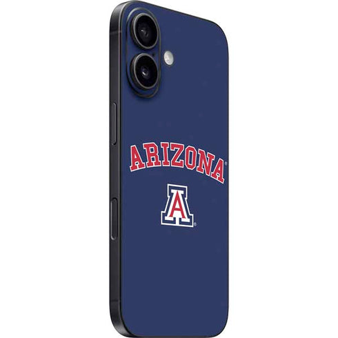 University of Arizona Primary Logo Blue iPhone 16 Skin