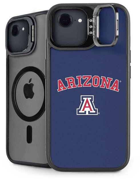 University of Arizona Primary Logo Blue iPhone 16e Kickstand Case