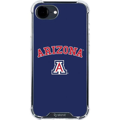 University of Arizona Primary Logo Blue iPhone 16e Clear Case
