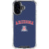 University of Arizona Primary Logo Blue iPhone 17 Clear Case