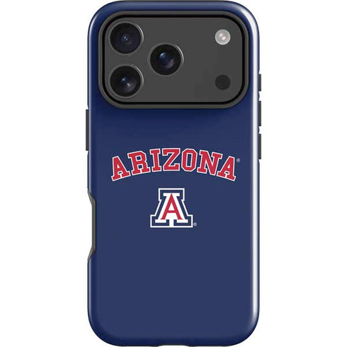 University of Arizona Primary Logo Blue iPhone 18 Pro Impact Case