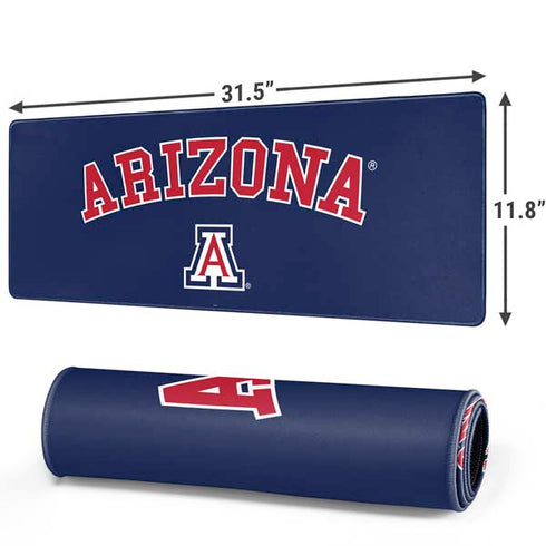 University of Arizona Primary Logo Blue Gaming Mouse Pad