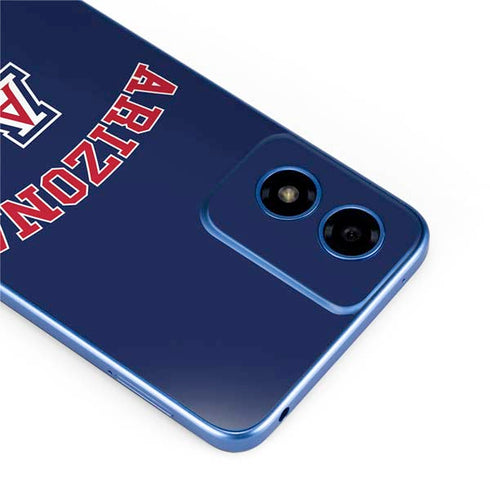 University of Arizona Primary Logo Blue Moto G Play 4G (2024) Skin