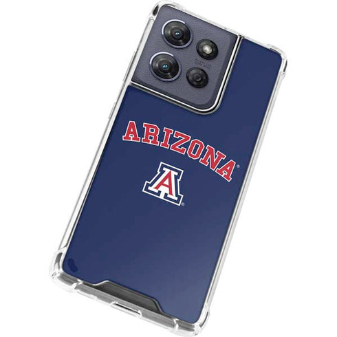 University of Arizona Primary Logo Blue Moto G Power 5G (2025) Clear Case