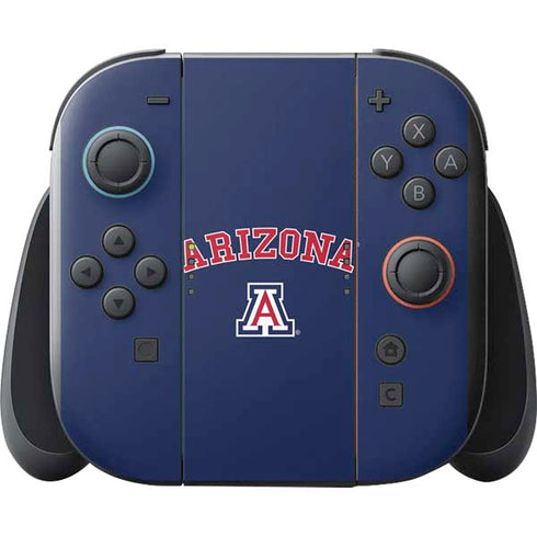 University of Arizona Primary Logo Blue Nintendo Switch 2 (2025) with Joy-Con Skin