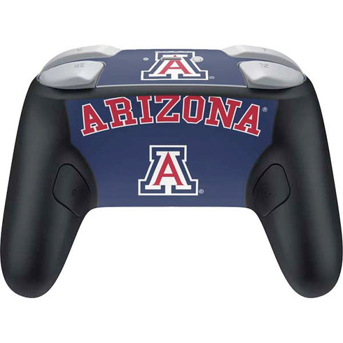 University of Arizona Primary Logo Blue Nintendo Switch 2 (2025) Pro Controller Skin