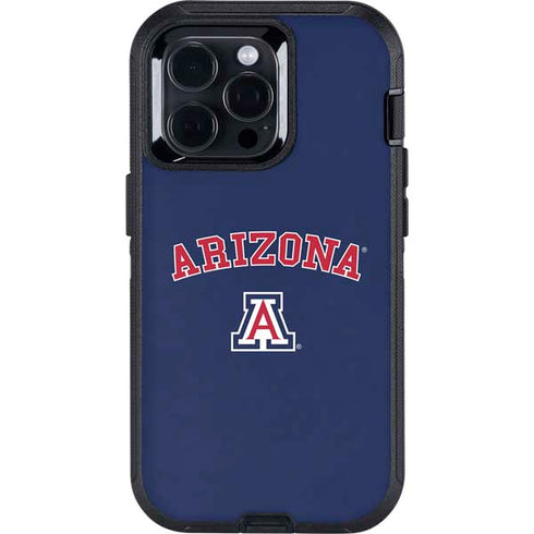 University of Arizona Primary Logo Blue Otterbox Defender iPhone Skin