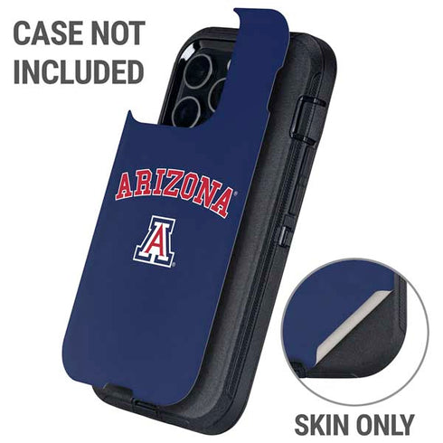 University of Arizona Primary Logo Blue Otterbox Defender iPhone Skin