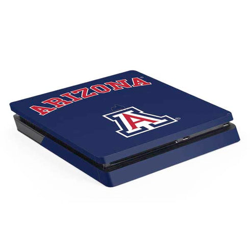 University of Arizona Primary Logo Blue PlayStation PS4 Skins