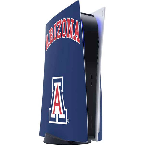 University of Arizona Primary Logo Blue PlayStation PS5 Skins