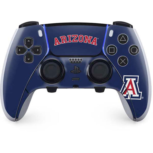 University of Arizona Primary Logo Blue PS5 DualSense Edge Pro Controller Skin