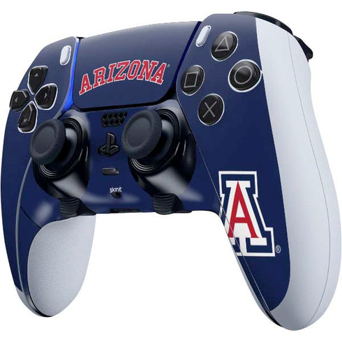 University of Arizona Primary Logo Blue PS5 DualSense Edge Pro Controller Skin