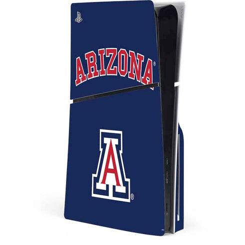 University of Arizona Primary Logo Blue PlayStation PS5 Skins