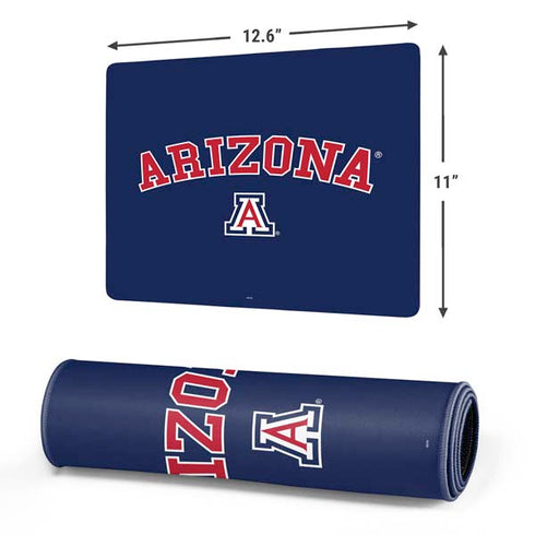 University of Arizona Primary Logo Blue Gaming Mouse Pad