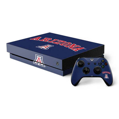 University of Arizona Primary Logo Blue Xbox One Skins