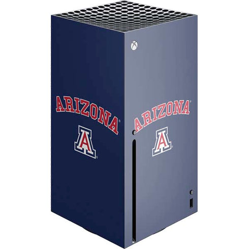University of Arizona Primary Logo Blue Xbox Series X Skins