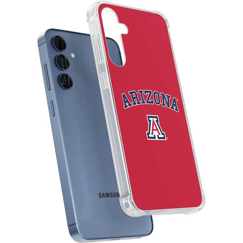 University of Arizona Primary Logo Red Galaxy A35 5G Clear Case