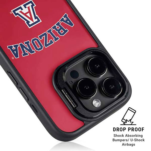 University of Arizona Primary Logo Red iPhone 15 Pro Kickstand Case