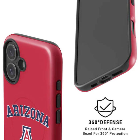 University of Arizona Primary Logo Red iPhone 16 Magsafe Impact Case