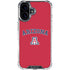 University of Arizona Primary Logo Red iPhone 16 Plus Clear Case