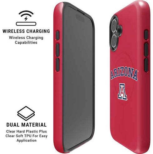 University of Arizona Primary Logo Red iPhone 16 Plus Magsafe Impact Case