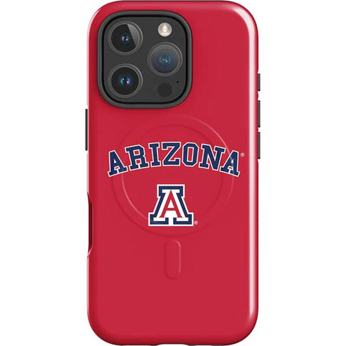 University of Arizona Primary Logo Red iPhone 16 Pro Magsafe Impact Case