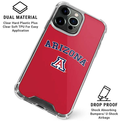 University of Arizona Primary Logo Red iPhone 16 Pro Max Clear Case