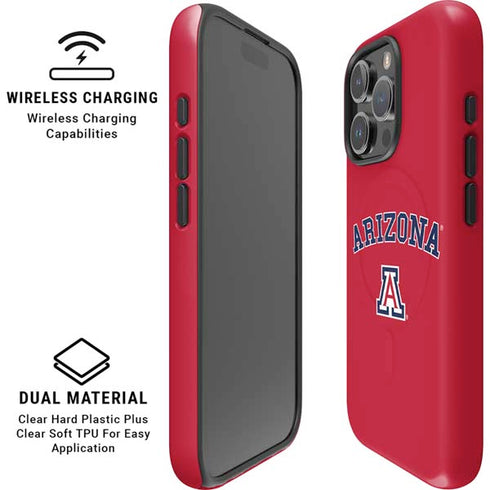 University of Arizona Primary Logo Red iPhone 16 Pro Max Magsafe Impact Case