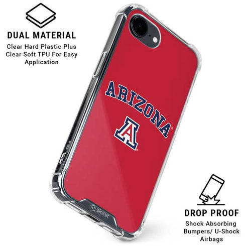University of Arizona Primary Logo Red iPhone 16e Clear Case