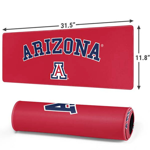 University of Arizona Primary Logo Red Gaming Mouse Pad