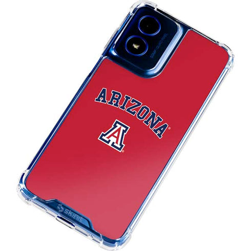 University of Arizona Primary Logo Red Moto G 5G (2024) Clear Case