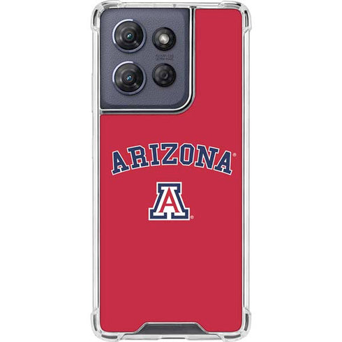 University of Arizona Primary Logo Red Moto G Power 5G (2025) Clear Case