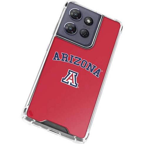 University of Arizona Primary Logo Red Moto G Stylus 5G (2025) Clear Case