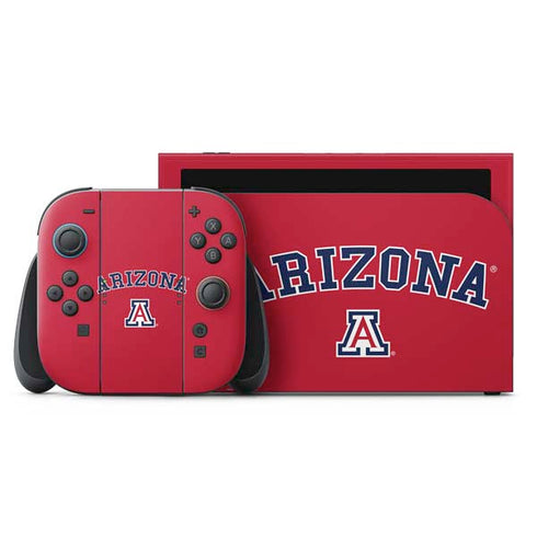 University of Arizona Primary Logo Red Nintendo Skins