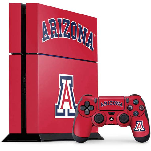 University of Arizona Primary Logo Red PlayStation PS4 Skins