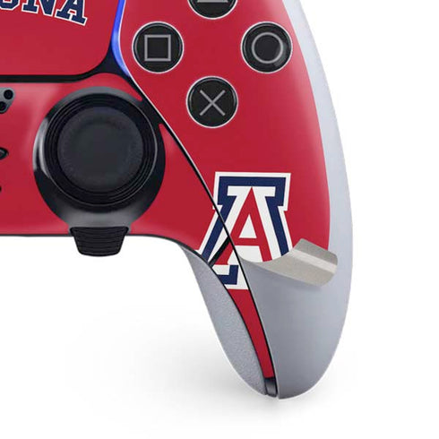 University of Arizona Primary Logo Red PS5 DualSense Edge Pro Controller Skin