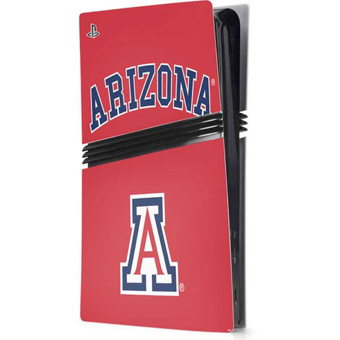 University of Arizona Primary Logo Red PS5 Pro Console Skin