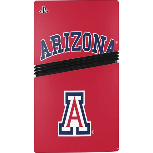 University of Arizona Primary Logo Red PS5 Pro Disk Bundle Skin