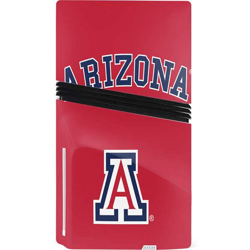 University of Arizona Primary Logo Red PS5 Pro Disk Bundle Skin