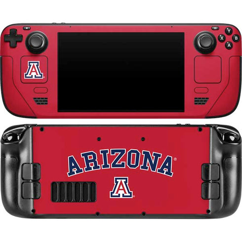 University of Arizona Primary Logo Red Steam Deck Handheld Gaming Computer OLED Skin