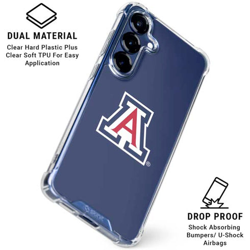 University of Arizona Primary Mark Galaxy S25 FE Clear Case