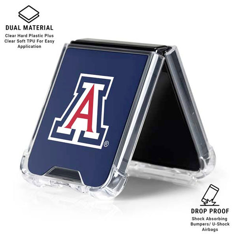 University of Arizona Primary Mark Galaxy Z Flip6 Clear Case