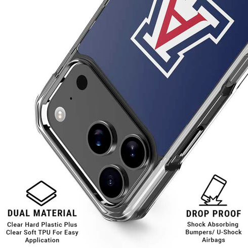 University of Arizona Primary Mark iPhone 17 Pro Clear Case
