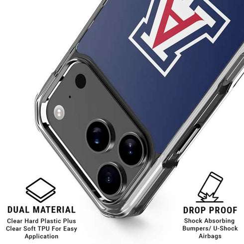 University of Arizona Primary Mark iPhone 17 Pro Max Clear Case