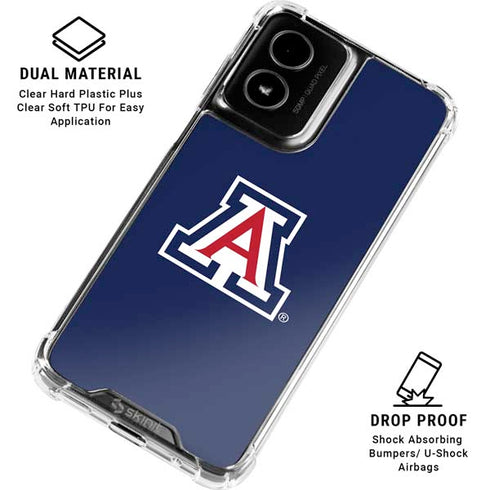 University of Arizona Primary Mark Moto G Power 5G (2024) Clear Case