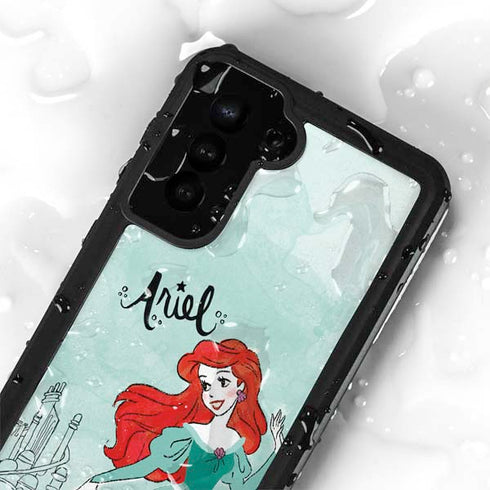 Disney Princess Ariel Galaxy S24 Plus Waterproof Case