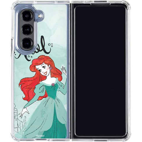 Disney Princess Ariel Galaxy Z Fold5 5G Clear Case